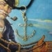 Brass Anchor Pendant - Wire Rope Anchor Necklace