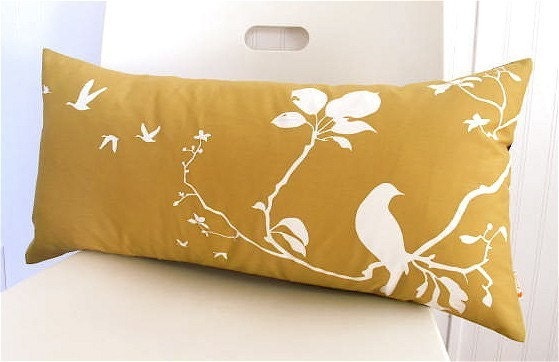 Golden Brown Flying By Rectangle Pillow