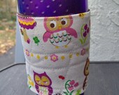Kawaii Owl Coffee Cuff with Mushrooms