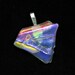 Fused Dichroic Glass Pendant - Fused Glass Pendant - Burst of Color Pendant