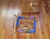 Portable Oak Yarn Skein Winder Decorative Base