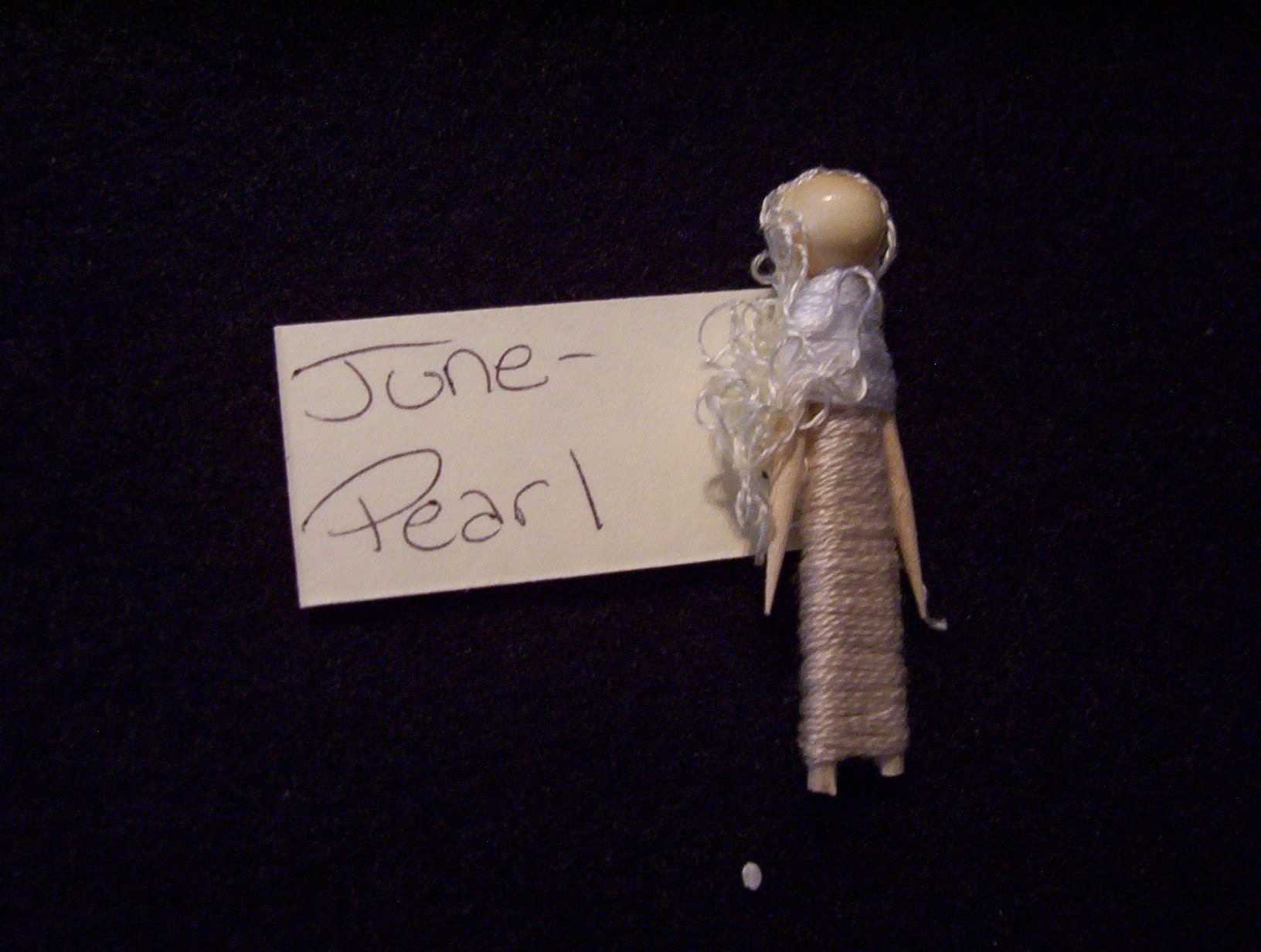 June Birthstone Worry Doll
