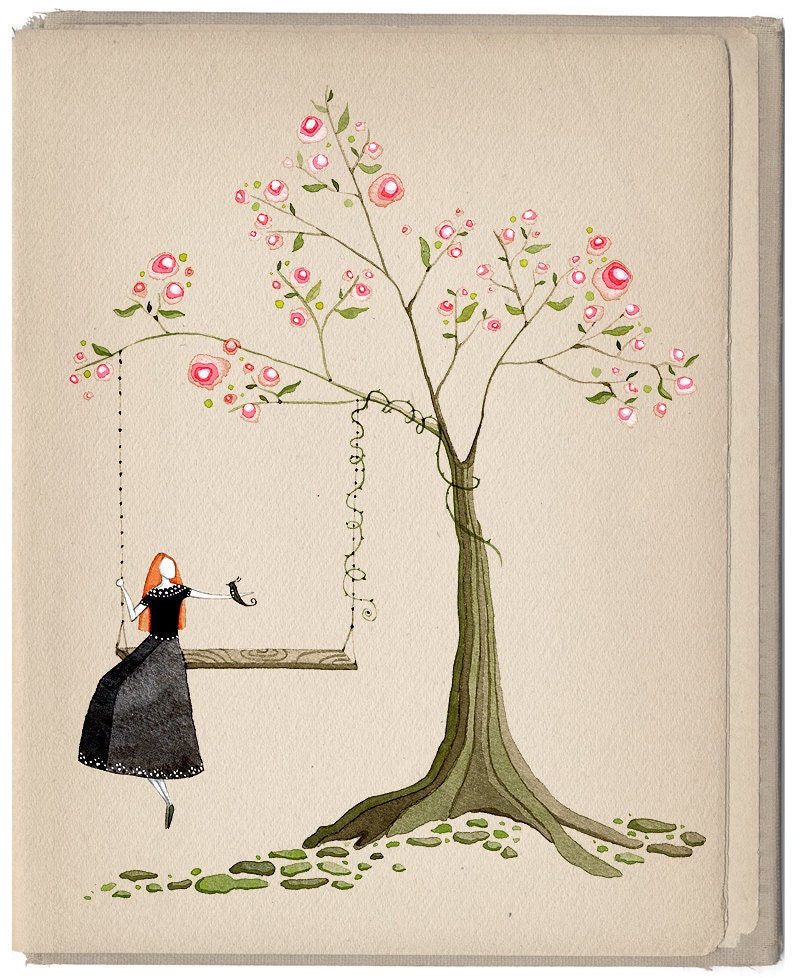 Soulmates (in spring) - Art Print