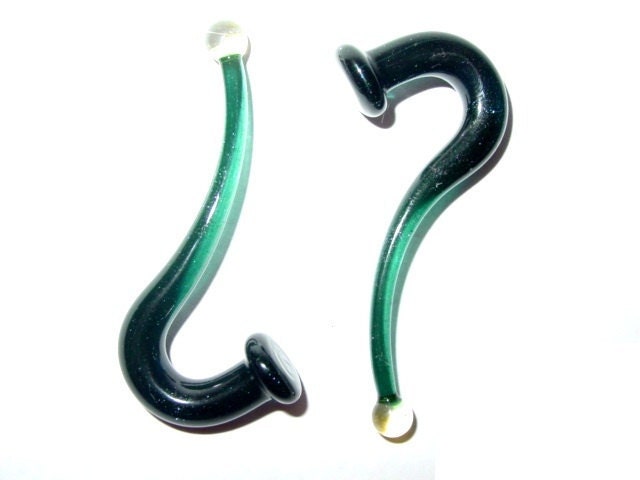 Shimmer Delight 2g gauged ear plugs earrings talons for stretched piercings
