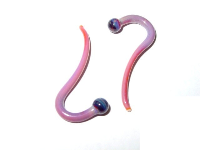 6g Berry Blast gauged ear plugs earrings talons for stretched piercings Made to Order