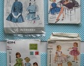 4 vintage patterns, children's dresses