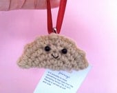 Crochet Pierogi Christmas Ornament
