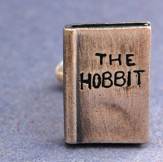 Sterling Silver The Hobbit Book cufflinks
