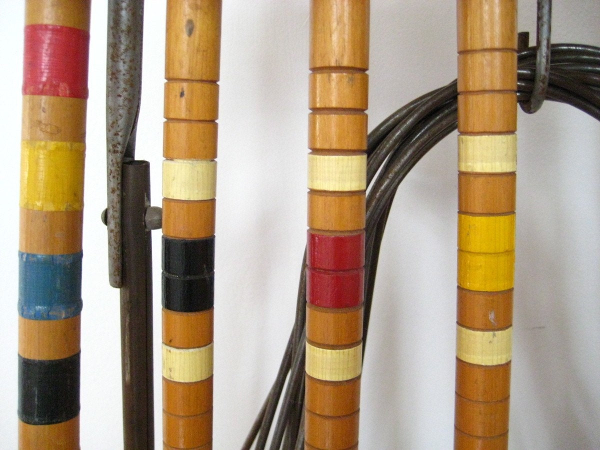 Vintage Croquet Set