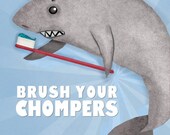 Bathroom Art Set Wash Your Hands And Brush Your Teeth For Ocean Themed Bathroom