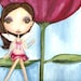 Fairy And Flower 8.5 x 11 Art Print