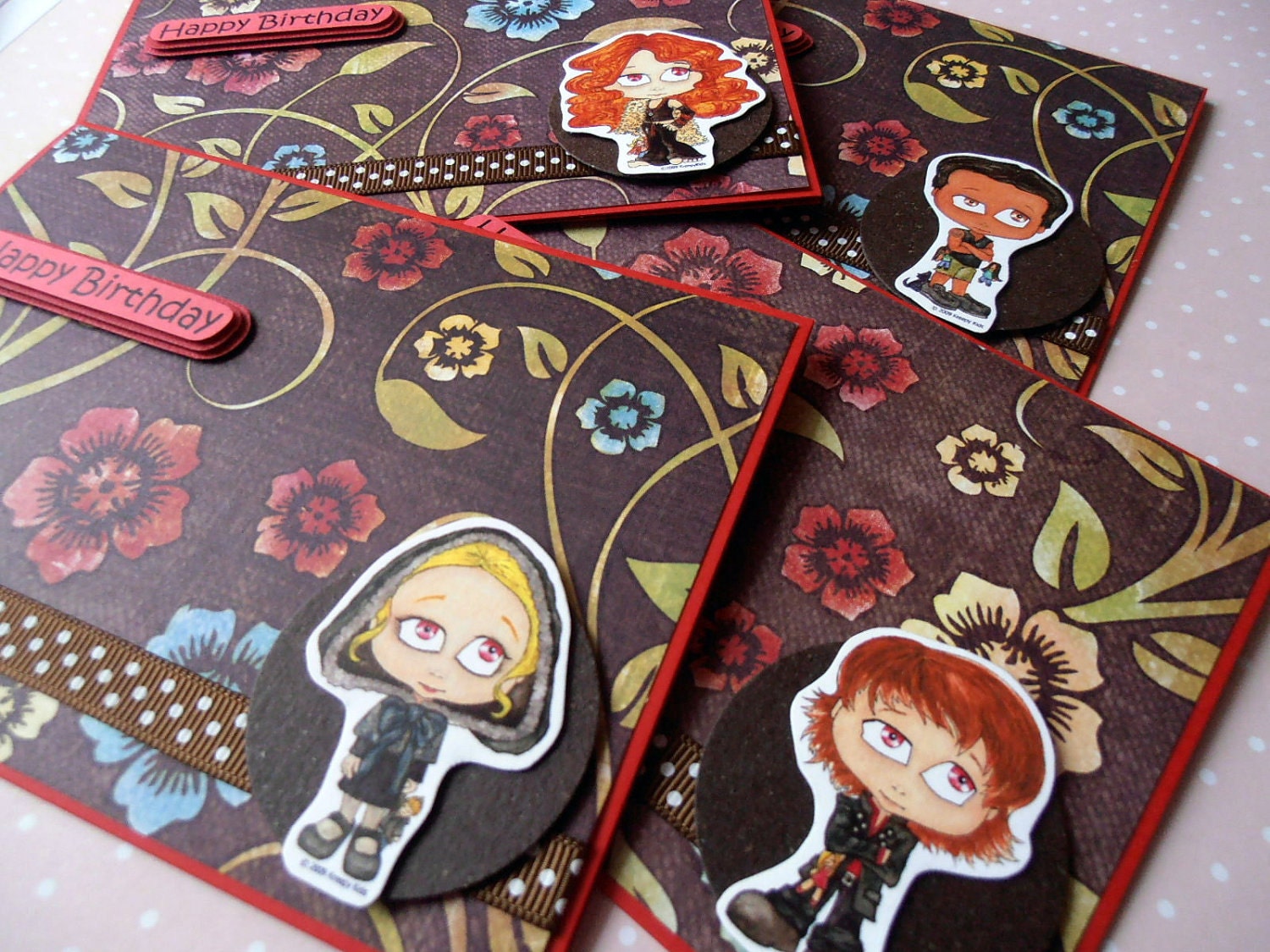 Birthday Cards Set of 12 - Twilight Kreepy Kids Series