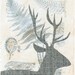 Tweed Deer - 4x6 - Collage Art Print