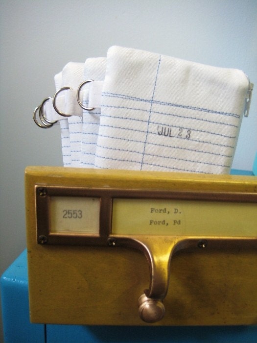 library card pouch