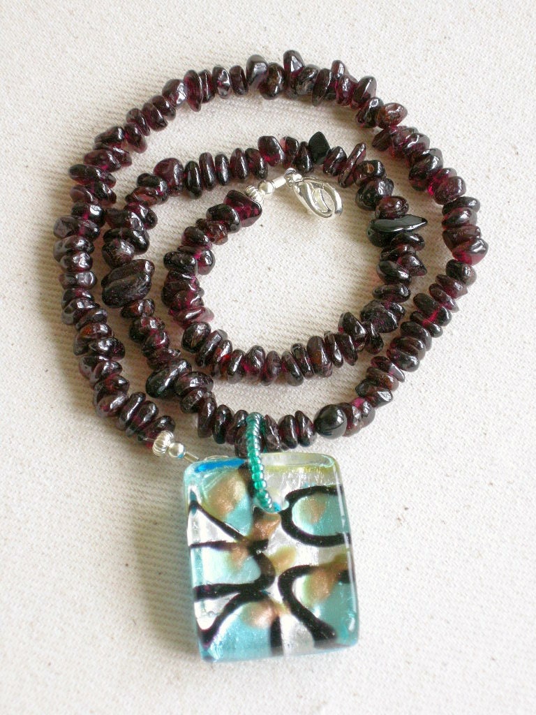 Under the Sea - artisan pendant necklace