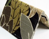 Business Card Case Holder Wallet - Autumn Zinnia