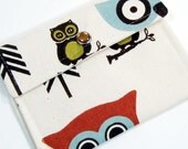 Mini Wallet Snap Pouch - Hooty Owl
