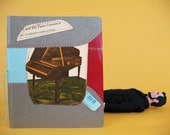 Recycled Ephemera Sketch Notebook - his piano