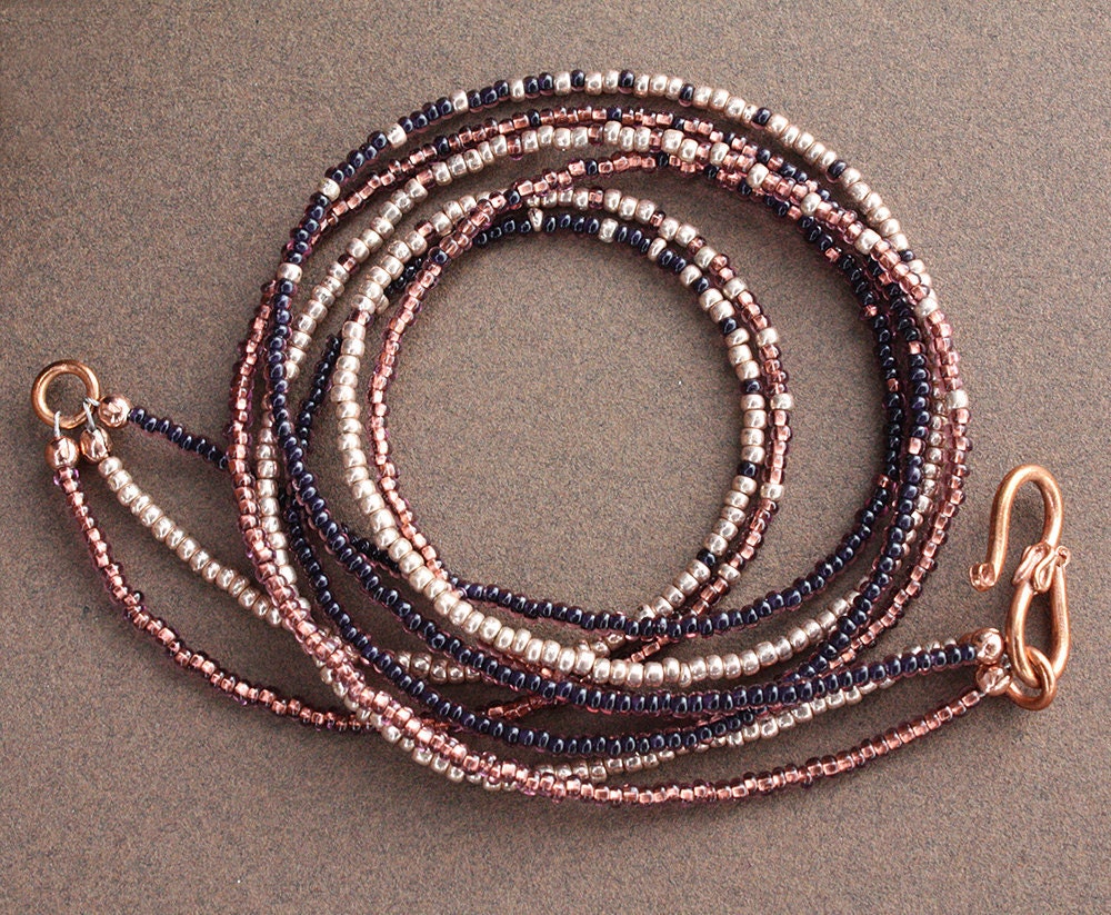 Blushing Copper Triplet Necklace