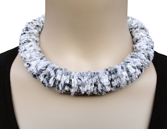 Necklace, soft fiber silky, New Trend Fiesta (W-SR-091), women accessory, women jewelry