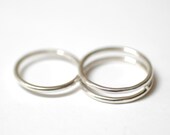 Layered Two Finger Ring- Made to order in your size