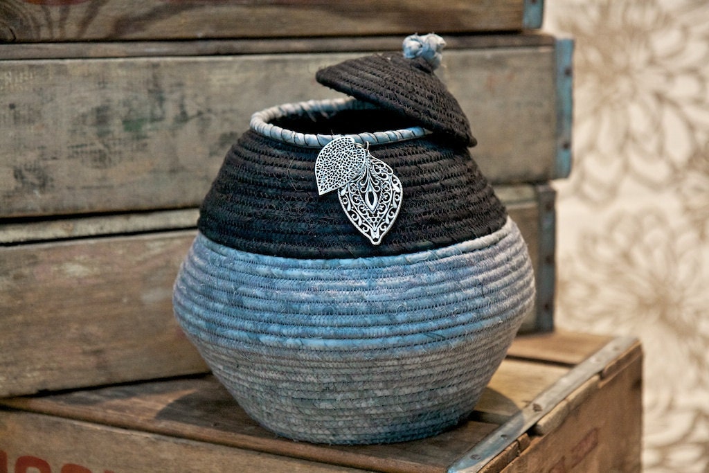 Fabric Coil Pottery Jar