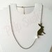 Bunny Rabbit Necklace Antique Brass Necklace - Some Bunny Loves You - Vintage Inspired