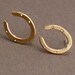 For Luck - Brass Horseshoe Stud Earrings on Sterling Silver Posts - Featured in LUCKY MAGAZINE