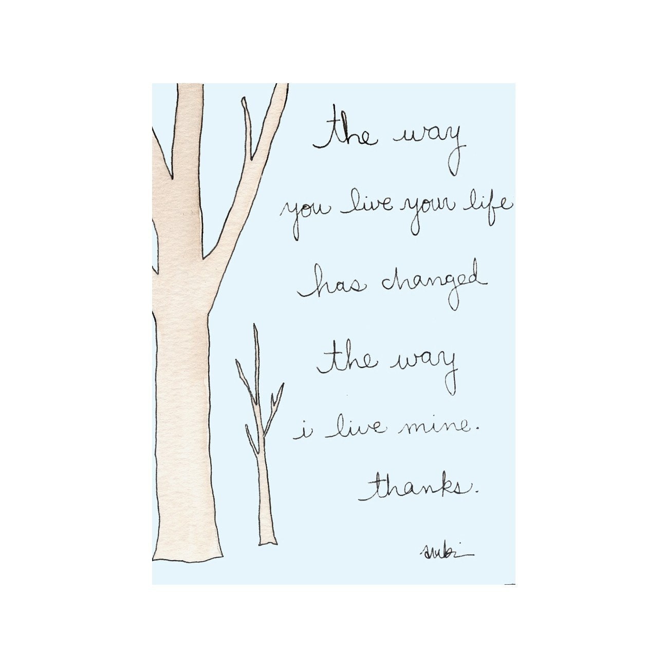 the way you live card