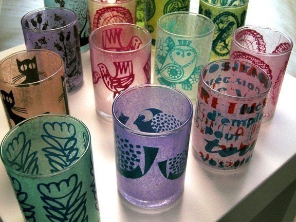 Choose Three Silkscreened Votives