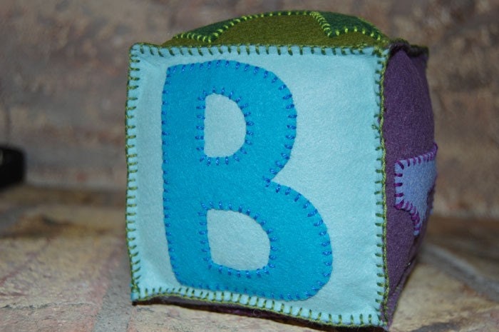 ABC 123 Plush Block