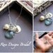 Bridesmaid GIFT SET of Five Necklaces, Choice of Stone, Pearl Monogrammed Necklace, Hand stamped Initial, Thank you Gifts, Sterling Silver