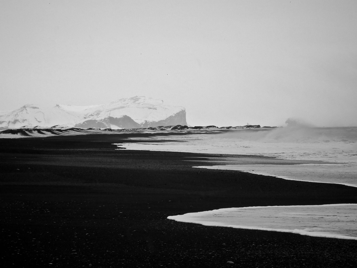 Black Beach of Vik in Iceland photo print