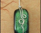 Going in Circles Dichroic Glass Pendant