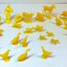 Large lot of Playton vintage YELLOW toy farm animals