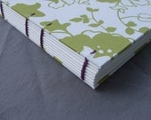 6 x 6 Square Journal - 2 - Lime and Purple