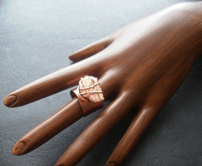 Copper Nugget Ring (Adjustable)