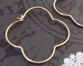 golden gothic hoops