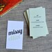 Missy Elliot Calling Cards in Mint and Black