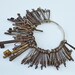 RESERVED for April Iris McLeod - Collection of 100 Antique Keys in Steel and Brass and Iron