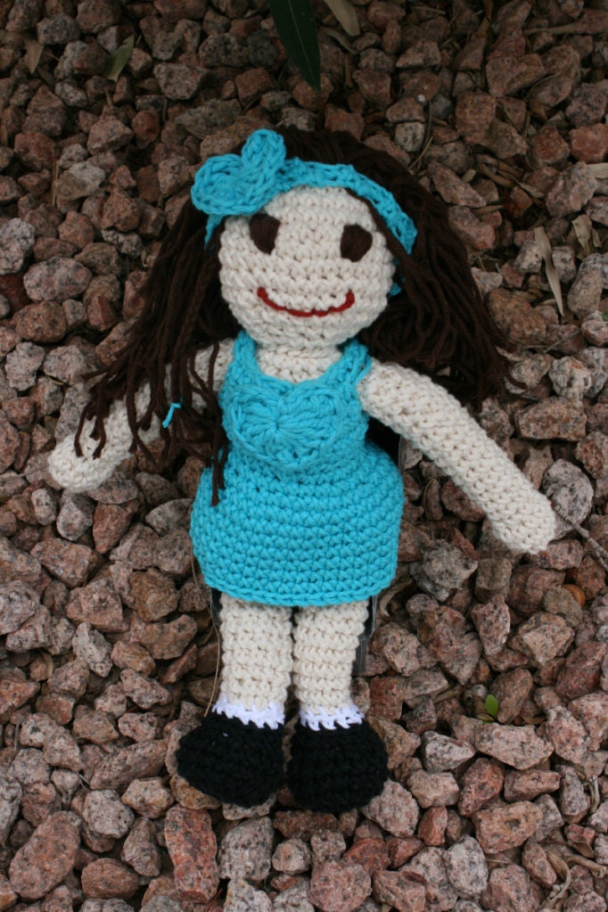 Meet "Becky" -- 15 inch Vegan-friendly Cotton Doll -- Ships Next Day