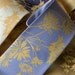 Lazy Daisy necktie. Silkscreen floral / flower tie. Buttercup yellow print. Choose standard or narrow.