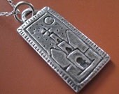 Handcast Pewter Small Church Pendant