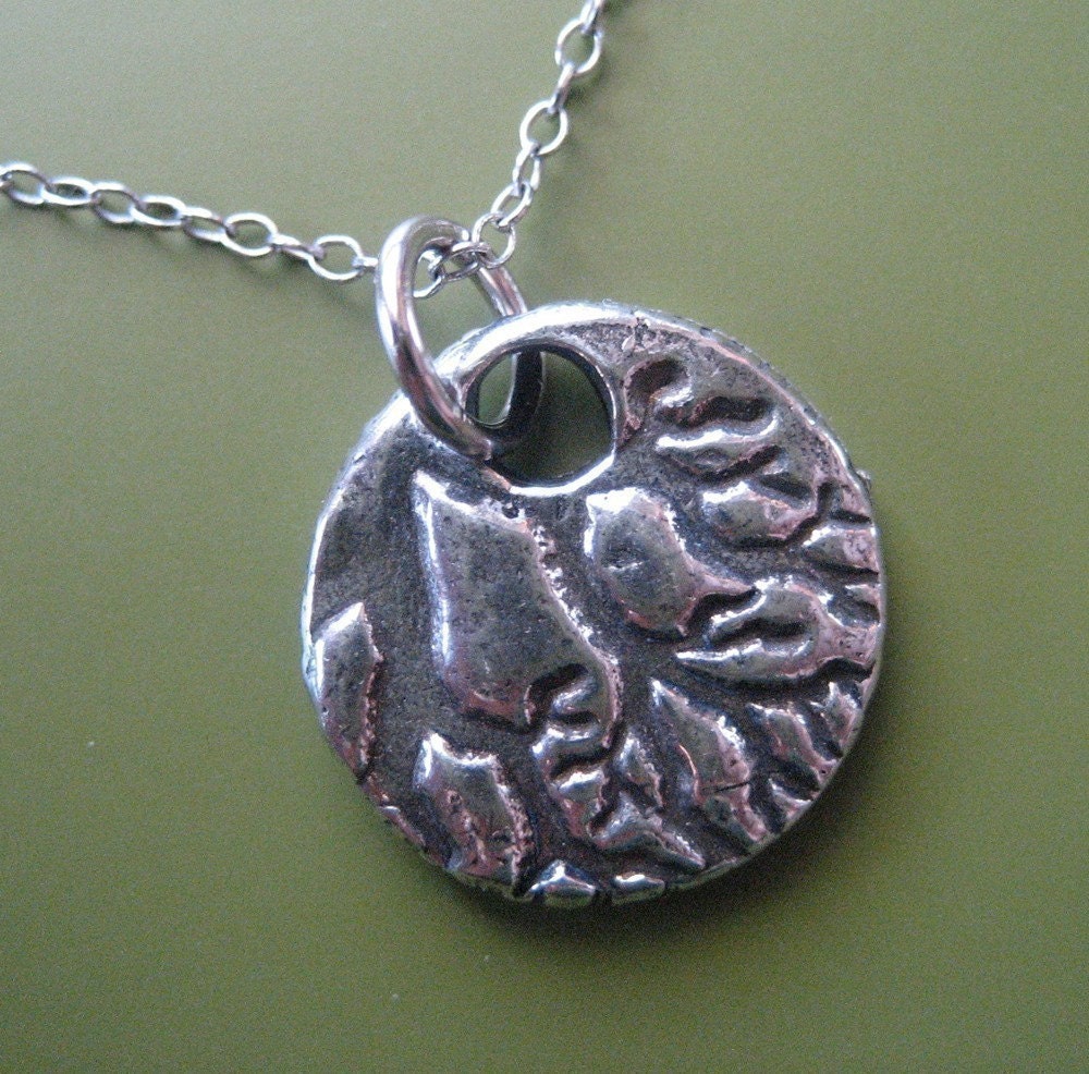 Handcast Pewter Tree Branch Charm