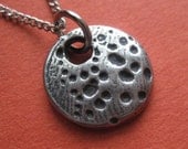 Hand Cast Pewter Moon Charm