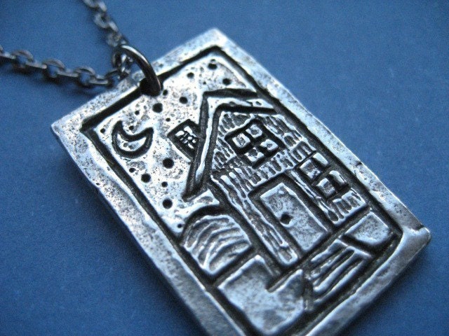 Handcast Pewter -You Are My Home Pendant