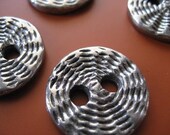 A Button Spinning- Handcast Pewter Single Button