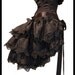 Gothic Burlesque Steampunk Bustle Skirt TO the DEVIL a DAUGHTER Victorian Decadence by Lovechild Boudoir