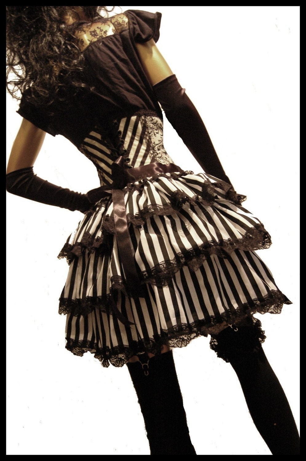 Steampunk Bustle Skirt Victorian Gothic Burlesque CARNIVALE QUEEN by Lovechild Boudoir
