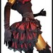 Burlesque Steampunk Bustle Skirt Shrug or Capelet Gothic Dandy EYES WIDE SHUT Victorian Decadence Prom Queen Showgirl Las Vegas Moulin